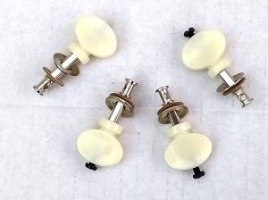 4 SMALL CREAM UKULELE TUNING PEGS FRICTION